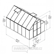 Polykarbonátový skleník Essence 8x12 silver Náhľad