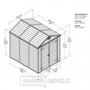 Záhradný domek Skylight 6x8 hnědý Náhľad