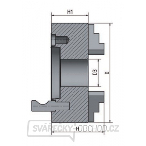 4-čelisťové sklíčidlo s centrickým upínáním ø 160 mm Camlock gallery main image