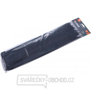 Stahovací pásky černé, 400x4,8mm - 100 ks gallery main image