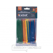 Stahovací pásky barevné, 100x2,5mm, 4 barvy - 100 ks Náhled