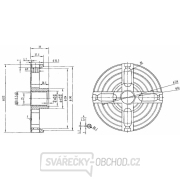 Čtyřčelisťové skľučovadlo ø 150 mm Náhľad