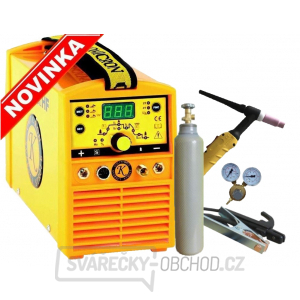 GAMA 1500L HF svářecí invertor + 25/3m kabely + TIG hořák 4m + ventil + láhev ARGON 8L gallery main image