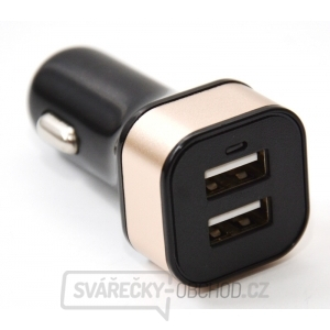 Nabíječka do auta HC-C04 2×USB, černá gallery main image