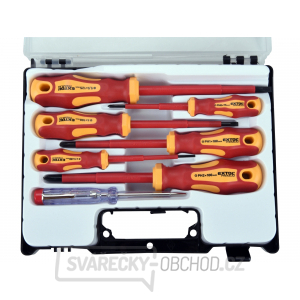 Šroubováky elektrikářské se zkoušečkou, sada 7ks, 3x(-),3x(PH), CrV gallery main image