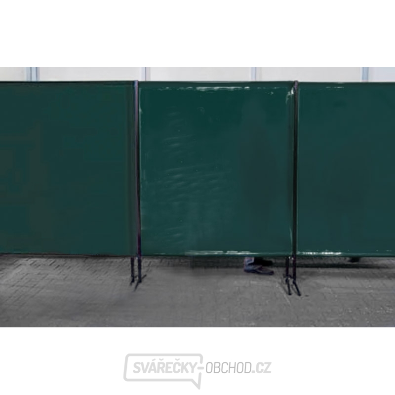 TransEco ochranná zástěna 2050 V, tmavě zelená 2050 × 1870 mm