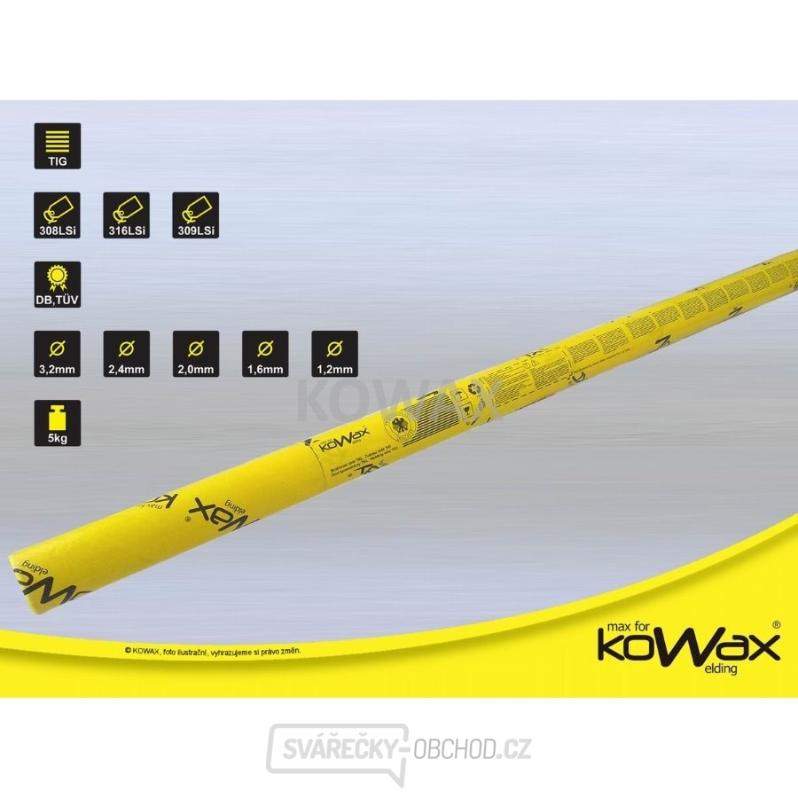 318Si TIG 2,4mm 5kg svařovací drát Kowax
