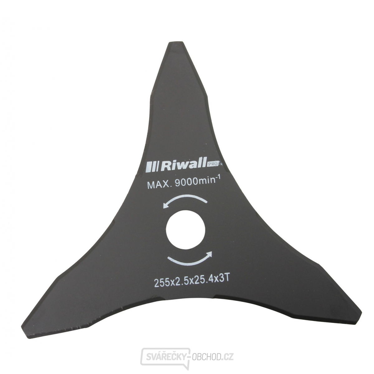 Riwall PRO Žací nůž třízubý ke křovinořezu pr. 255mm