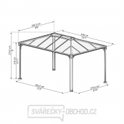 Zahradní hliníkový altán Palram Martinique 4300 Náhled