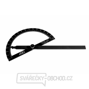 Úhloměr obloukový KINEX BLACK COAT 180°, 200x290 mm Úhloměr obloukový KINEX BLACK COAT 180°, 200x290 mm
