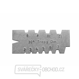 Šablona pro závity - Trapéz 2-12mm, 30° KINEX Šablona pro závity - Trapéz 2-12mm, 30° KINEX