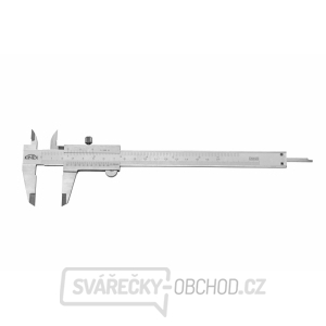 Posuvné měřítko KINEX 160 mm, 0,05 mm, aretace šroubkem, mm+inch, monoblok, ČSN 25 1238, DIN 862 Posuvné měřítko KINEX 160 mm, 0,05 mm, aretace šroubkem, mm+inch, monoblok, ČSN 25 1238, DIN 862
