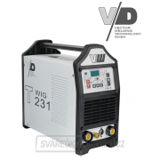 VECTOR DIGITAL T231 WIG + svářecí kabely + Hořák TIG  s potenciometrem + ventil + Argon láhev Náhled