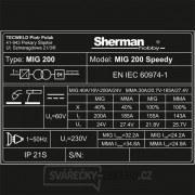 Sherman MIG 200 Speedy + horák + káble + Zvárací Štít + Kefa Náhľad