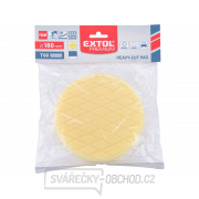 Kotouč leštící pěnový, diamantový vzor, T80, žlutý, ∅180x35mm, zapuštěný suchý zip ∅150mm Náhled