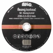 Řezný kotouč na nerez 230x2,2x22,2mm gallery main image
