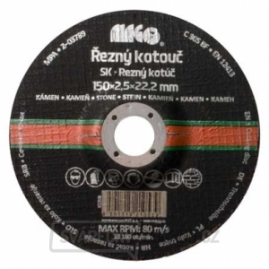 Řezný kotouč na kámen 125x2,5x22,2mm  gallery main image