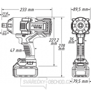 Rázový skrutkovač akumulátorový HAZET 9213-1000/4 Náhľad