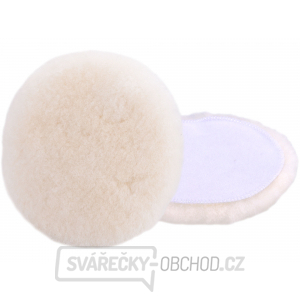 Kotouč leštící vlněný, ovčí rouno, T160, ⌀180mm, suchý zip gallery main image