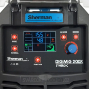 Sherman DIGIMIG 200X Synergic + hořák + kabely + Redukční ventil + Kukla + Sprej + Drát + Vozík + lahev CO2 Náhled