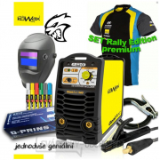 KOWAX® GeniArc®140 Svářecí invertor MMA/TIG RALLY EDITION SET III - 3m Kabely + Kukla + Elektrody 2.5mm/2.5kg + Tričko gallery main image