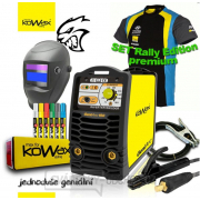 KOWAX® GeniArc®160 Svářecí invertor MMA/TIG RALLY EDITION SET III - 3 Kabely + Kukla + Elektrody 2.5mm/2.5kg + Tričko gallery main image
