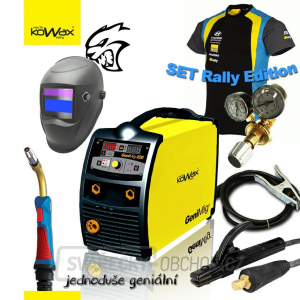 KOWAX GeniMig 220, Svařovací invertor, hořák 240A 3m , kabely 3m, ventil CO2, kukla KWX3 + TRIČKO gallery main image