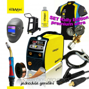 KOWAX GeniMig 220, hořák 3m , kabely 3m, ventil, kukla, svařovací drát,sprej, PODVOZEK + TRIČKO gallery main image