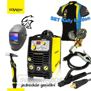 KOWAX GENITIG 200DC SVÁŘECÍ INVERTOR DC TIG/MMA + HOŘÁK + KABELY + VENTIL + KUKLA + TRIČKO gallery main image