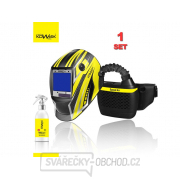 SET Filtračně ventilační jednotka KOWAX Speed Air + kukla KWXSA820ARC++ ZDARMA NanoCleaner  + chránič krku gallery main image