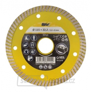 Diamantový kotouč TURBO SPEED 115x22,2mm gallery main image