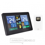 Solight meteostanice, extra veľký farebný LCD, teplota, vlhkosť, tlak, RCC, Usb nabíjanie, čierna Náhľad