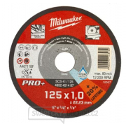 Milwaukee Řezný kotouč na tenký kov PRO+ 125x1.0x22,23mm - 1ks gallery main image