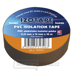 Páska izolační PVC 15/10m  hnědá EMOS gallery main image