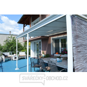 hliníková pergola LANITPLAST WALL 33 bílá + čirý PC Náhled