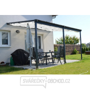 hliníková pergola LANITPLAST WALL 43 antracit + čirý PC Náhled