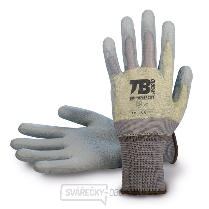 Univerzální máčené pracovní rukavice TB 500NEVERCUT - vel.9