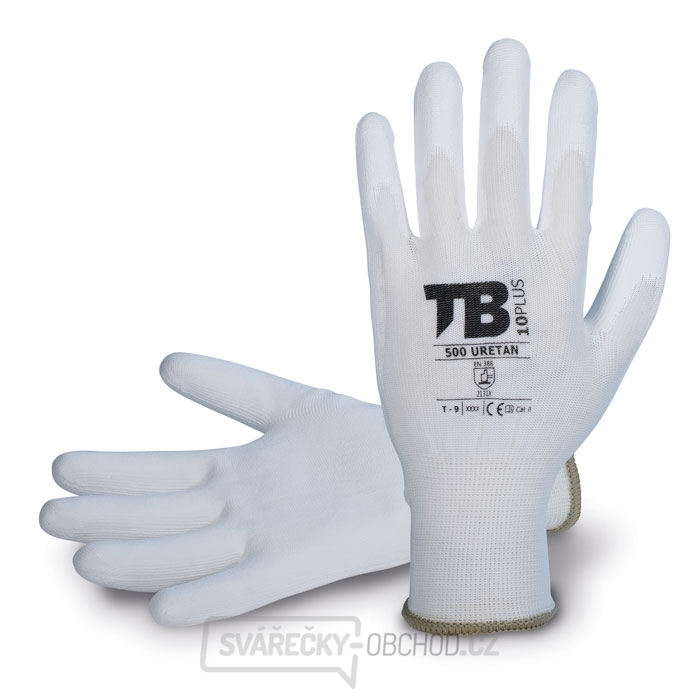 Univerzální máčené pracovní rukavice TB 500 URETAN - vel.10