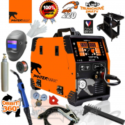 PanterMax MIG220 - MIG/TIG/MMA + Hořák + Kabely + Ventil + Kukla + Vozík + Drát + Magnet + Rukavice + Plná lahev CO2  gallery main image