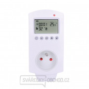 Solight termostaticky spínaná zásuvka, zásuvkový termostat, 230V/16A, režim vykurovania alebo chladenia, rôzne teplotný... gallery main image