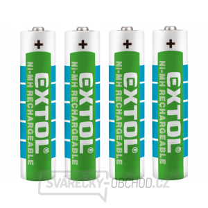Baterie nabíjecí, 4ks, AAA (HR03), 1,2V, 1000mAh, NiMh gallery main image