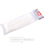 Pásky stahovací na kabely EXTRA, bílé, 280x4,6mm, 100ks, nylon PA66 gallery main image
