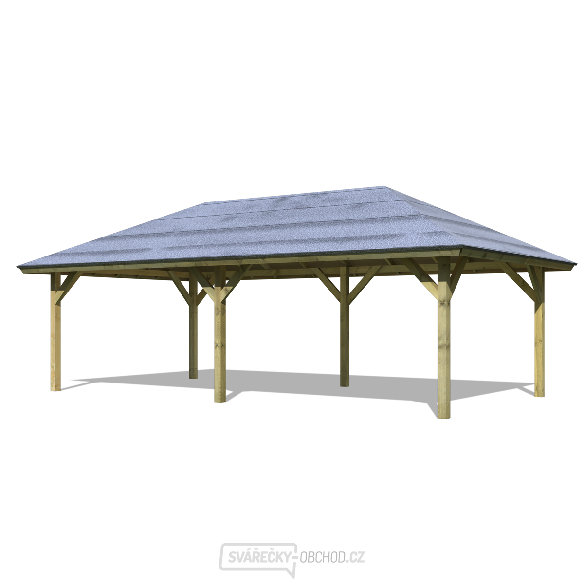 Carport Dřevěný přístřešek na auto KARIBU KIRN 3 68846