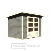 Dřevěný domek KARIBU STOCKACH 3 (82979) tm. šedý gallery main image