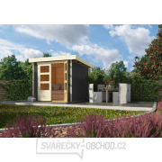Dřevěný domek KARIBU ASKOLA 2 (82901) tm. šedý Náhled