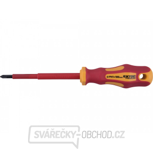 šroubovák elektrikářský, PH1x100mm, VDE, CrV gallery main image
