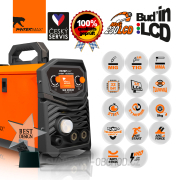 PANTERMAX MIG230LCD invertorová svářečka MIG/TIG/MMA + Kukla + Red. Ventil + Drát 5kg + Co2 Láhev + Podvozek + Hořá Náhled