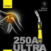 Zvárací horák KOWAX 250A ULTRA, 4m EURO MIG/MAG gallery main image