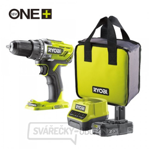 Ryobi R18DD3-120S 18V Akumulátorový vrtací šroubovák (1x2.0Ah) gallery main image