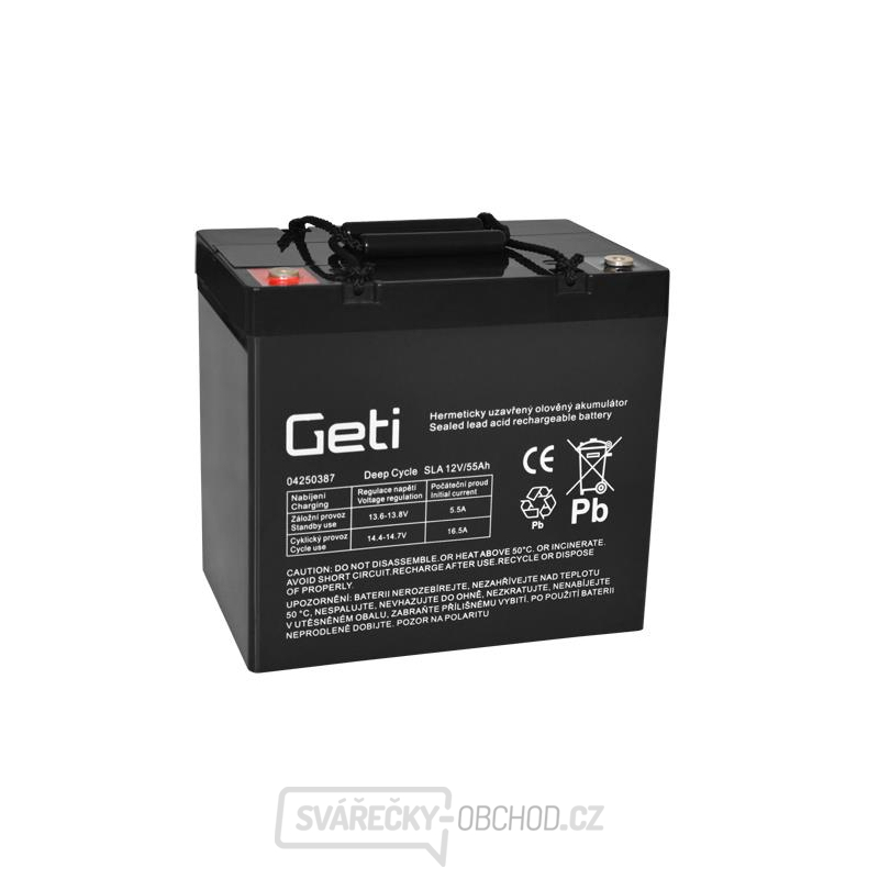 Baterie olověná 12V  55Ah Geti pro elektromotory
